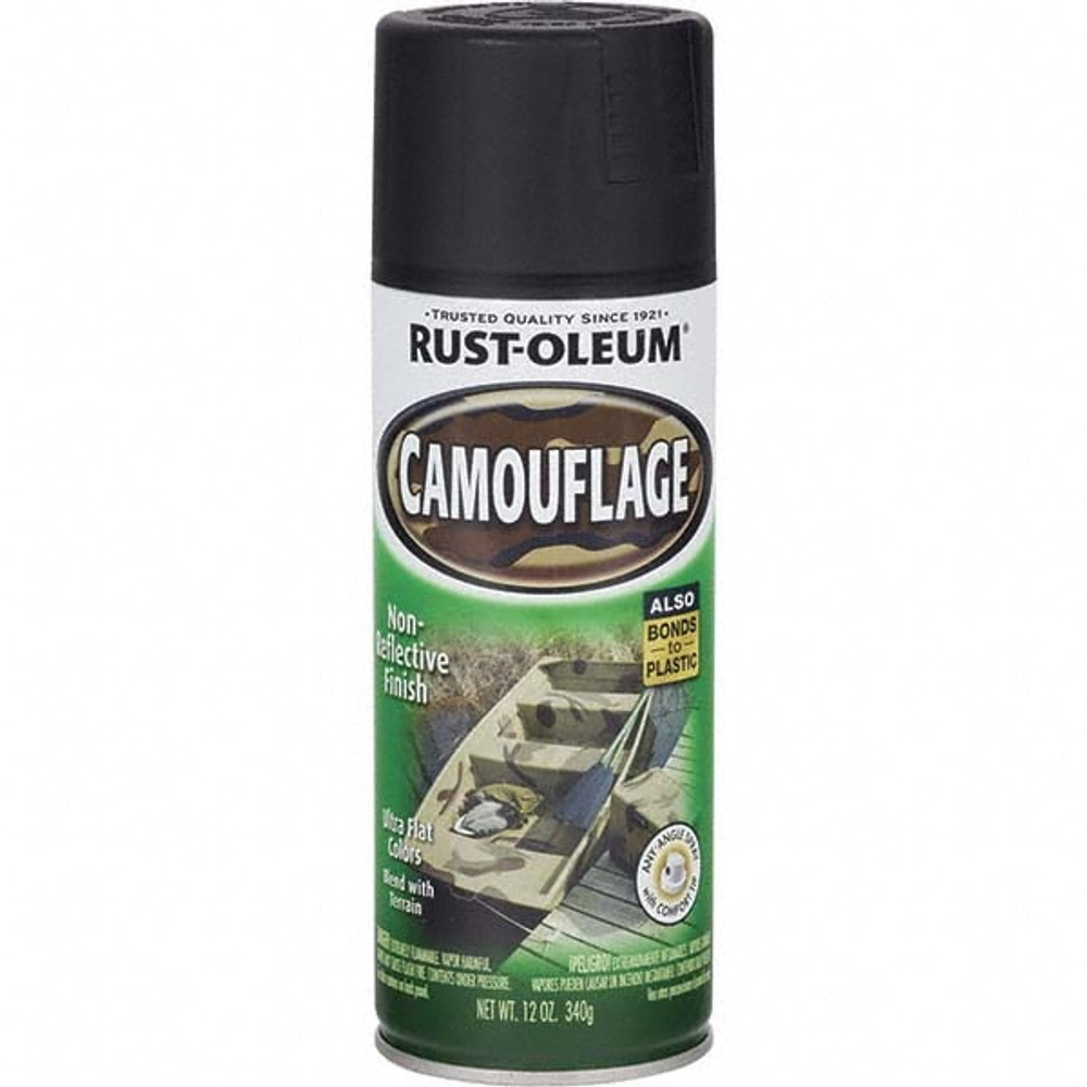 Rust-Oleum 279179 Acrylic Coating Spray Paint: Black, Flat, 16 oz