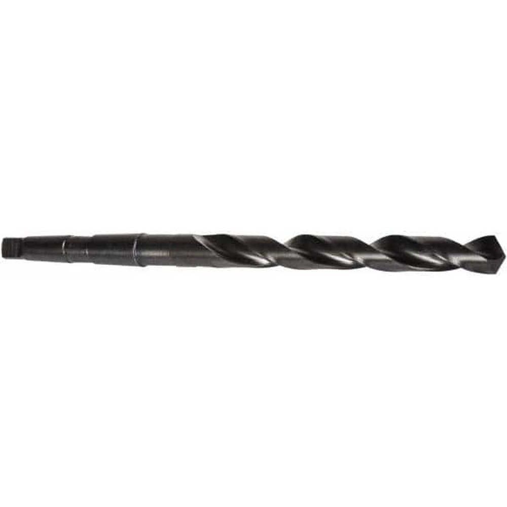 Precision Twist Drill 6001023 Taper Shank Drill Bit: 0.8125" Dia, 3MT, 118 °, High Speed Steel