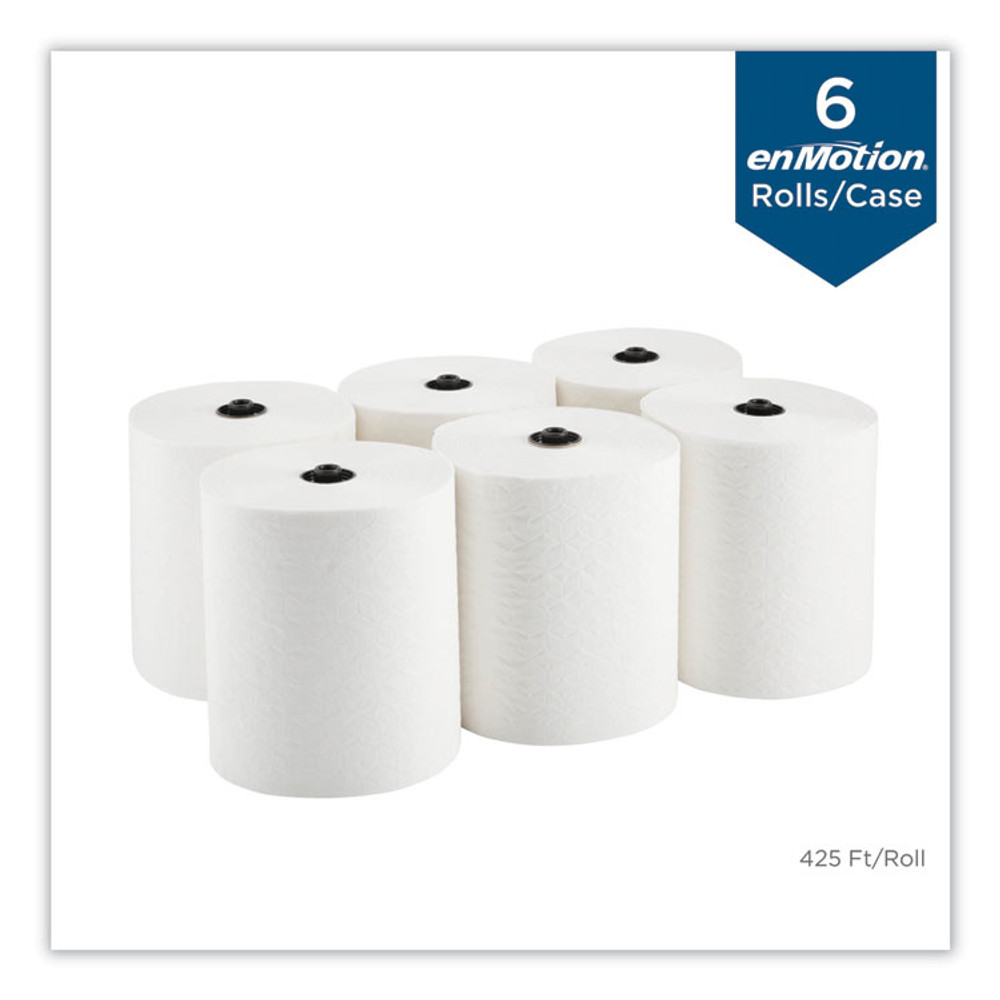 GEORGIA PACIFIC Professional 89410 EnMotion Paper Towels, 1-Ply, 8.25" x 420 ft, White, 6 Rolls/Carton