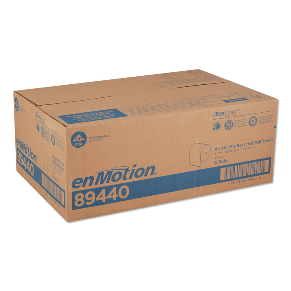 GEORGIA PACIFIC Professional 894-40 EnMotion EPA Compliant Touchless Roll Towels, 8.25" x 700 ft, Brown, 6/Carton