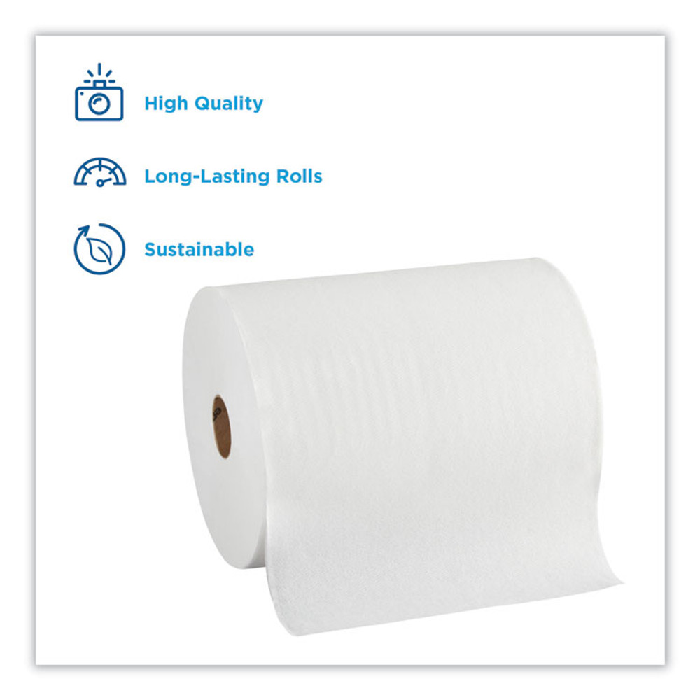 GEORGIA PACIFIC Professional 894-90 EnMotion Paper Towel High Capacity Rolls, 1-Ply, 10" x 800 ft, White, 6 Rolls/Carton