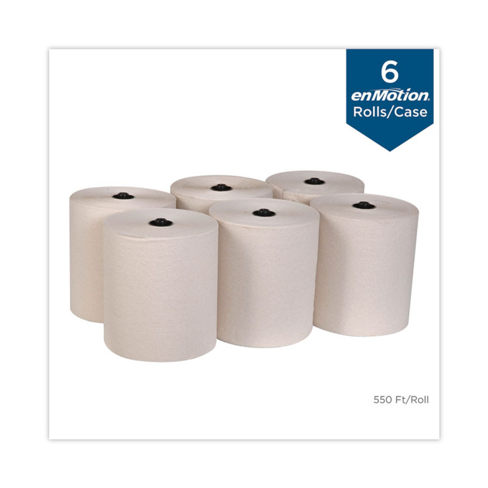 GEORGIA PACIFIC Professional 89740 enMotion Flex Paper Towel Roll, 1-Ply, 8.2" x 550 ft, Brown, 6 Rolls/Carton