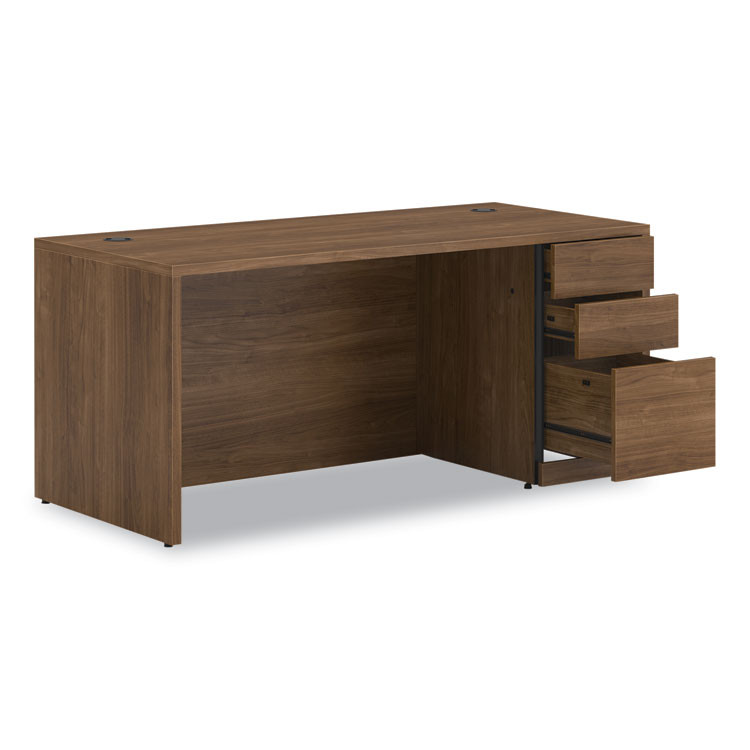 HON COMPANY 105897RPINC 10500 Series Single Pedestal Desk, Right Pedestal: Box/Box/File, 66" x 30" x 29.5", Pinnacle
