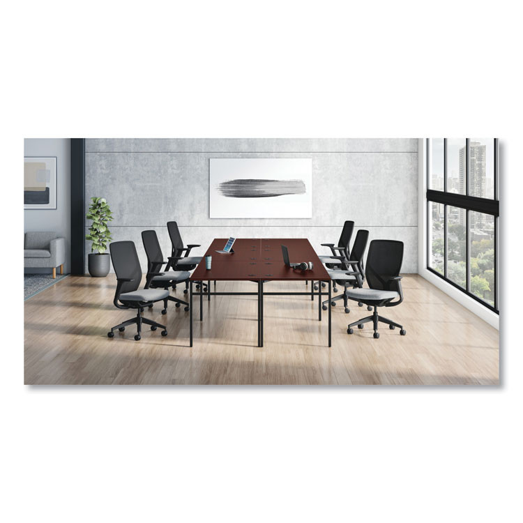 HON COMPANY FXTSAMAX25NL Flexion Mesh Back Task Chair, Supports Up to 300 lb, 14.81" to 19.7" Seat Height, Black/Basalt