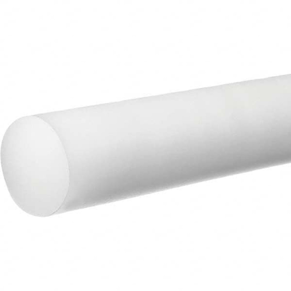 USA Industrials BULK-PR-PTFE-48 Plastic Rod: Polytetrafluroethylene, 1' Long, 1-1/2" Dia, White