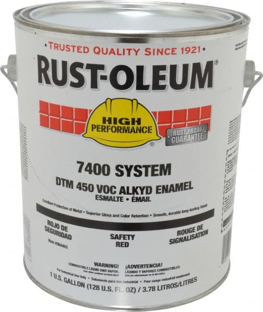 Rust-Oleum 964402 Industrial Enamel Paint: 10 gal, Gloss, Safety Red