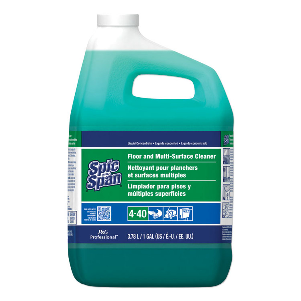 PROCTER & GAMBLE Spic and Span® 31569 Liquid Floor Cleaner, 1 gal Closed-Loop Plastic Jug, 3/Carton