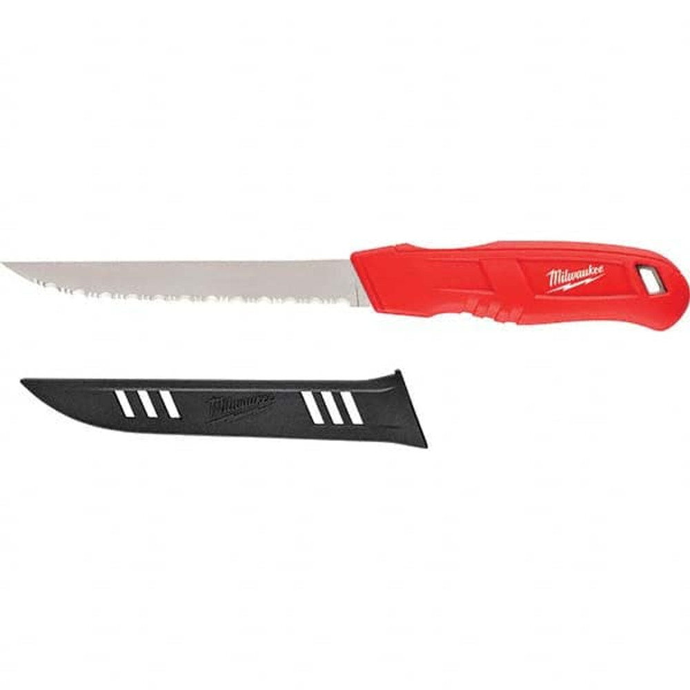 Milwaukee Tool 48-22-1922 Fixed Blade Knives; Trade Type: Serrated Knife ; Blade Type: Serrated ; Blade Material: Stainless Steel ; Handle Material: Polypropylene ; Blade Edge Type: Serrated ; Replaceable Blade: Yes