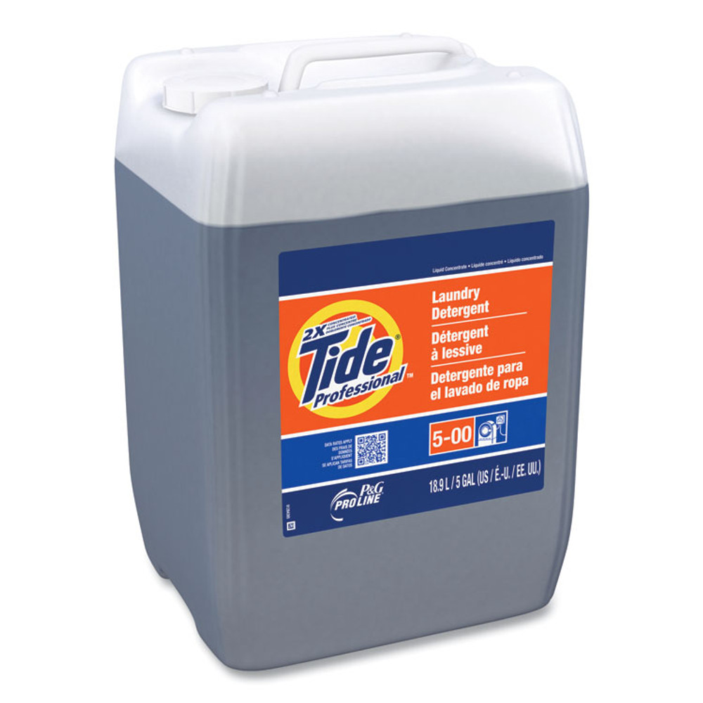 PROCTER & GAMBLE Tide® Professional™ 70673 Pro 2x Liquid Laundry Detergent, Original Scent, 5 gal Pail