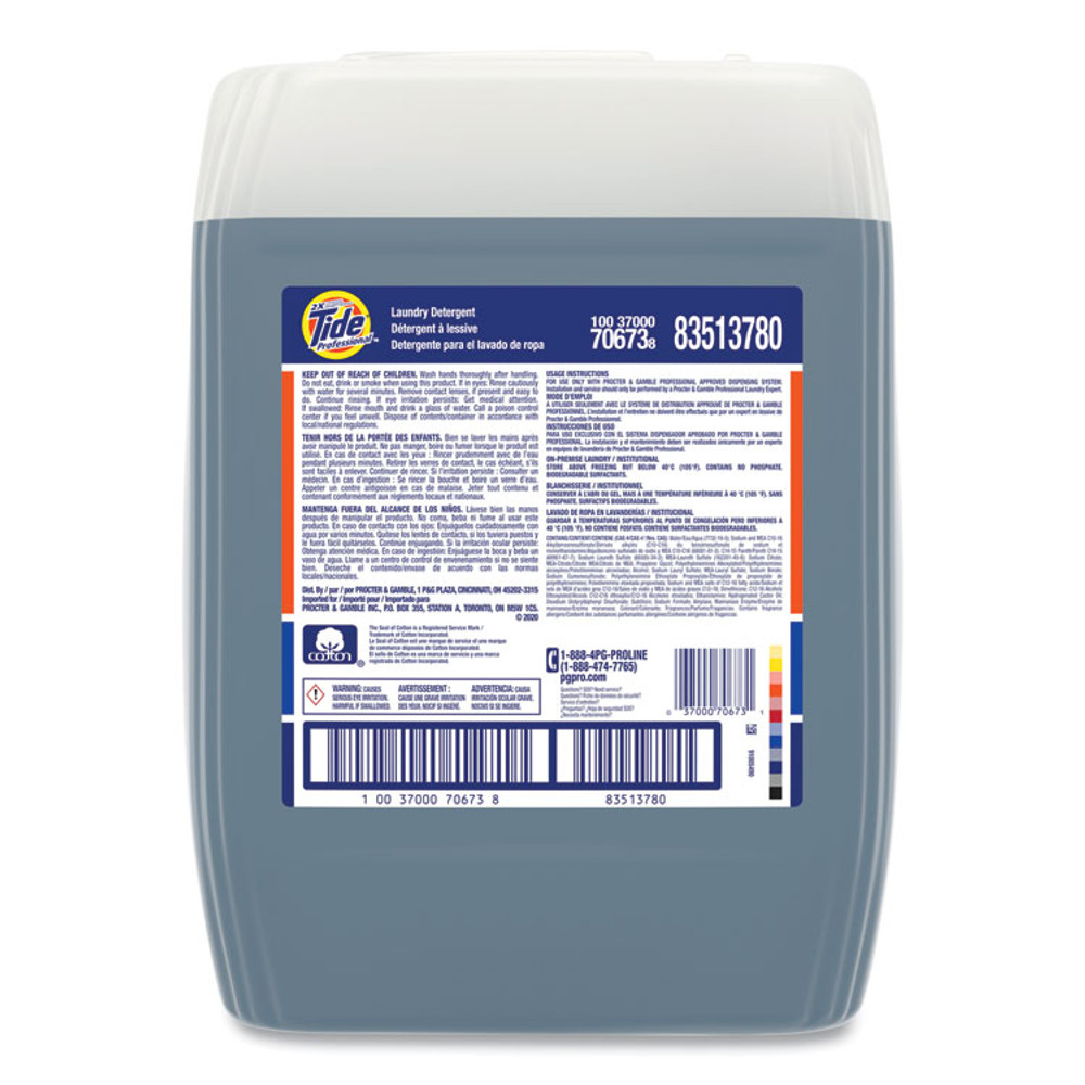 PROCTER & GAMBLE Tide® Professional™ 70673 Pro 2x Liquid Laundry Detergent, Original Scent, 5 gal Pail