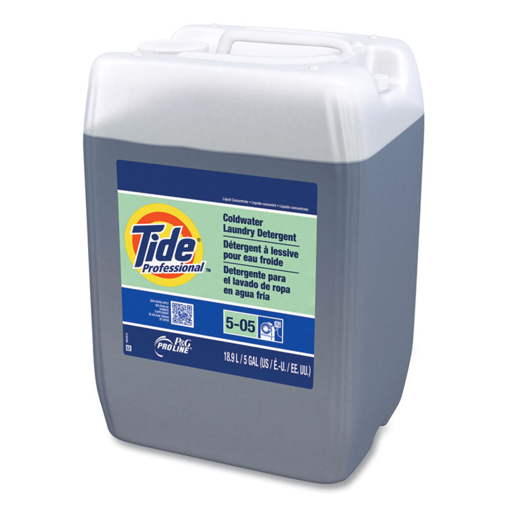 PROCTER & GAMBLE Tide® Professional™ 70674 Coldwater Laundry Detergent, Tide Original Scent, 5 gal Closed-Loop Plastic Container