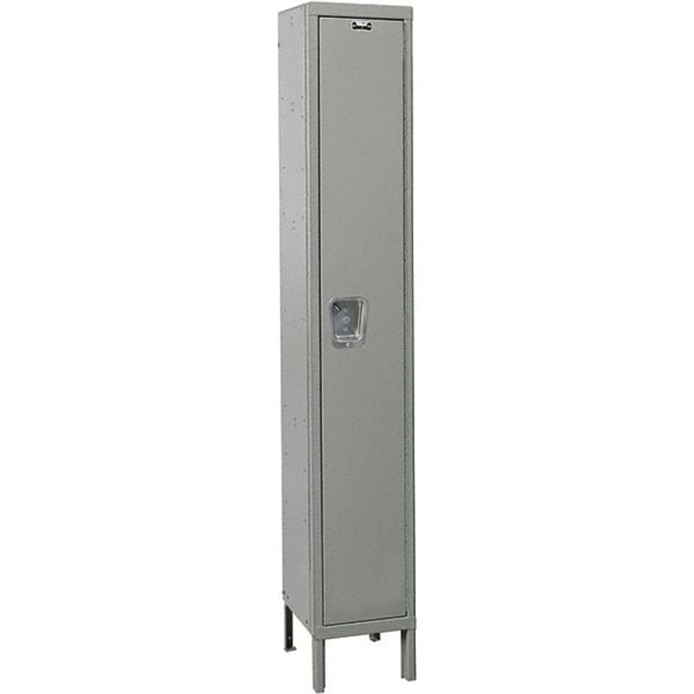 Hallowell UY1558-1A-HG 1-Wide Locker: 15" Wide, 78" High, Padlock