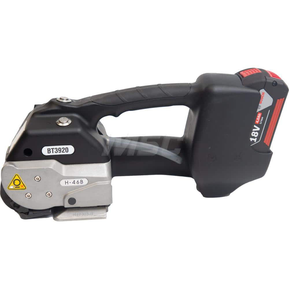 Value Collection BT3920 3/4 Strapping Power Tool. Tensions up to 880 LBS and seals strap with a friction weld.
