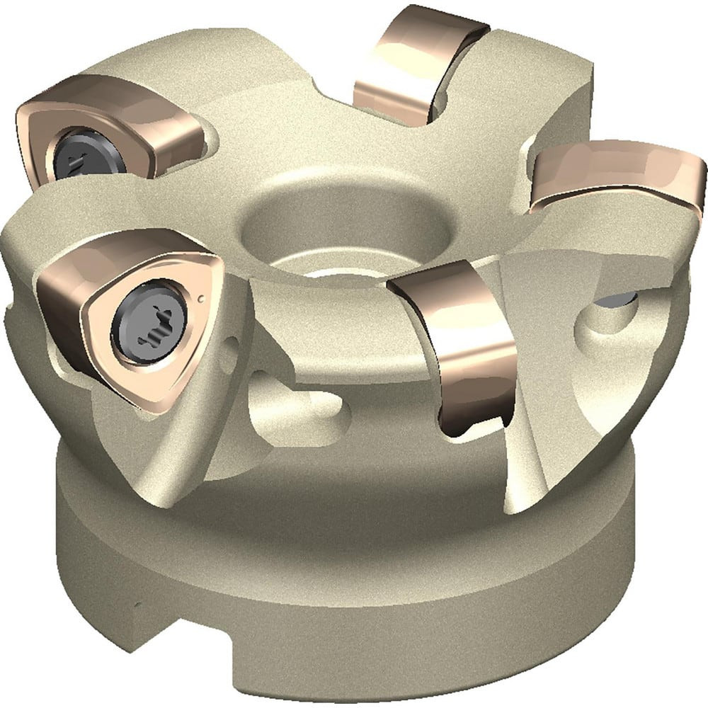 Sumitomo 2200WNL Indexable High-Feed Face Mills; Cutting Diameter (Inch): 2-1/2 ; Minimum Cutting Diameter (Decimal Inch): 0.1181 ; Maximum Cutting Diameter (Decimal Inch): 2.5000 ; Maximum Depth of Cut (Decimal Inch): 0.1181 ; Arbor Hole Diameter (D