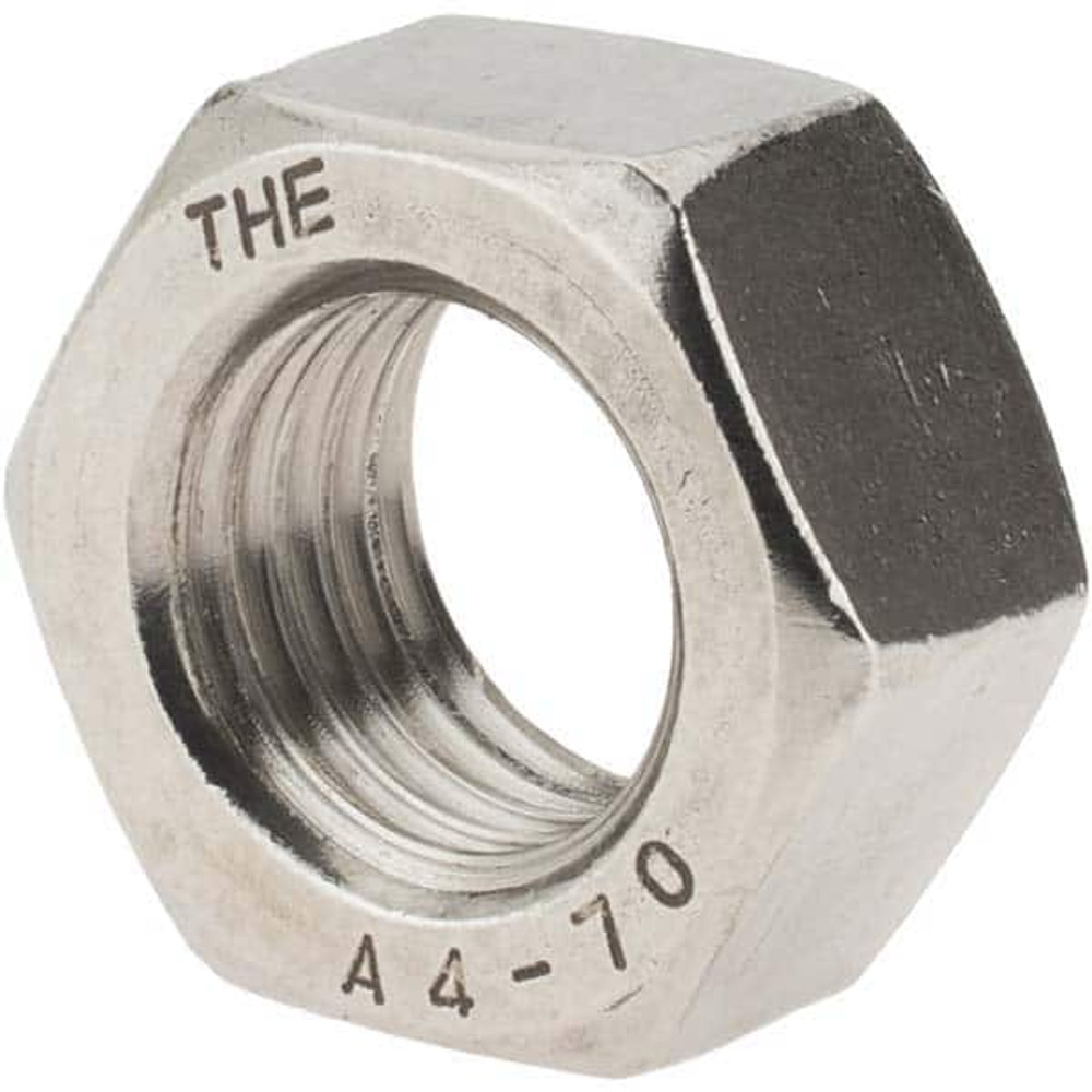 Value Collection A410325 Hex Nut: M20 x 2.50, Grade 316 & Austenitic Grade A4 Stainless Steel, Uncoated