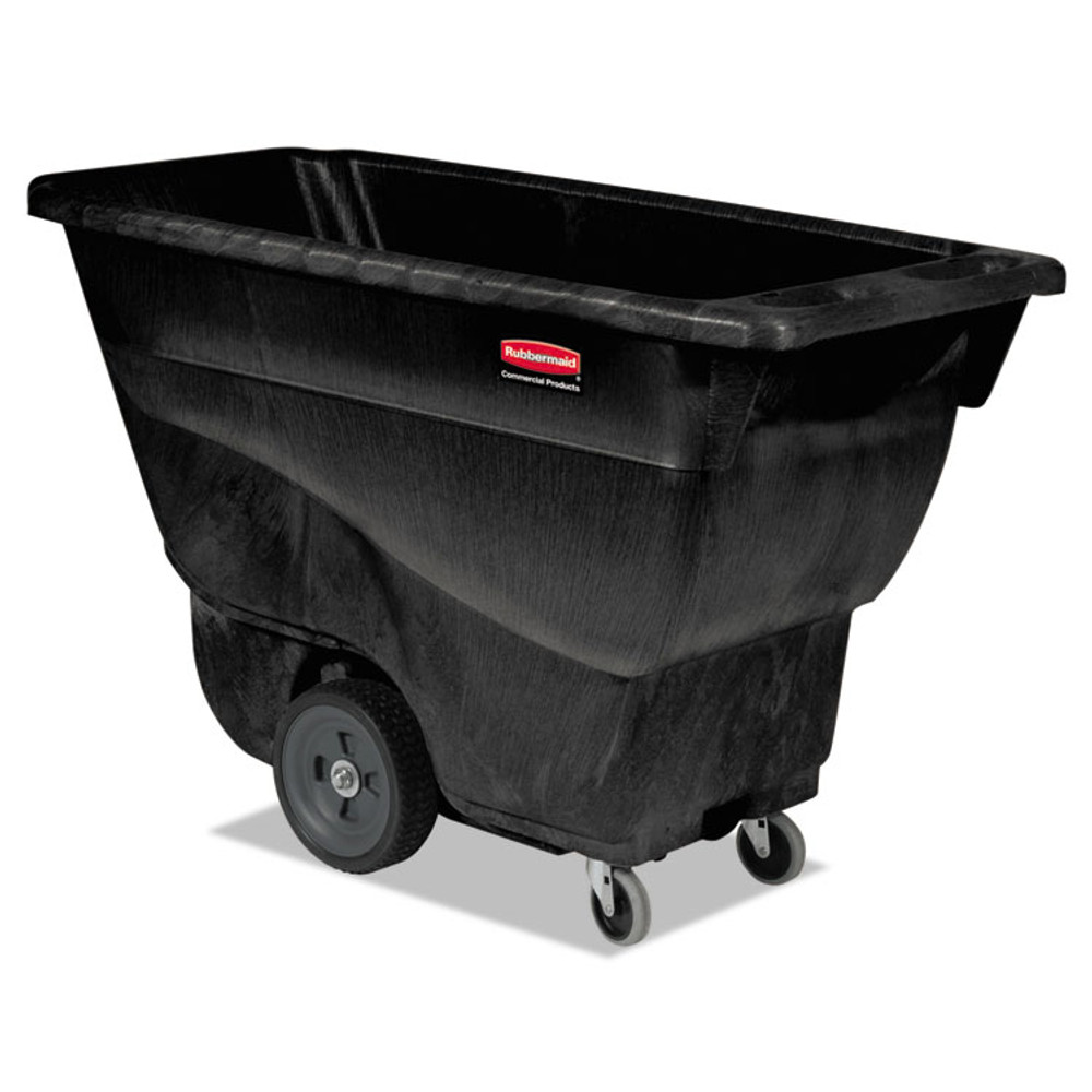 RUBBERMAID COMMERCIAL PROD. 9T13 BLA Structural Foam Tilt Truck, 101 gal, 450 lb Capacity, Plastic, Black