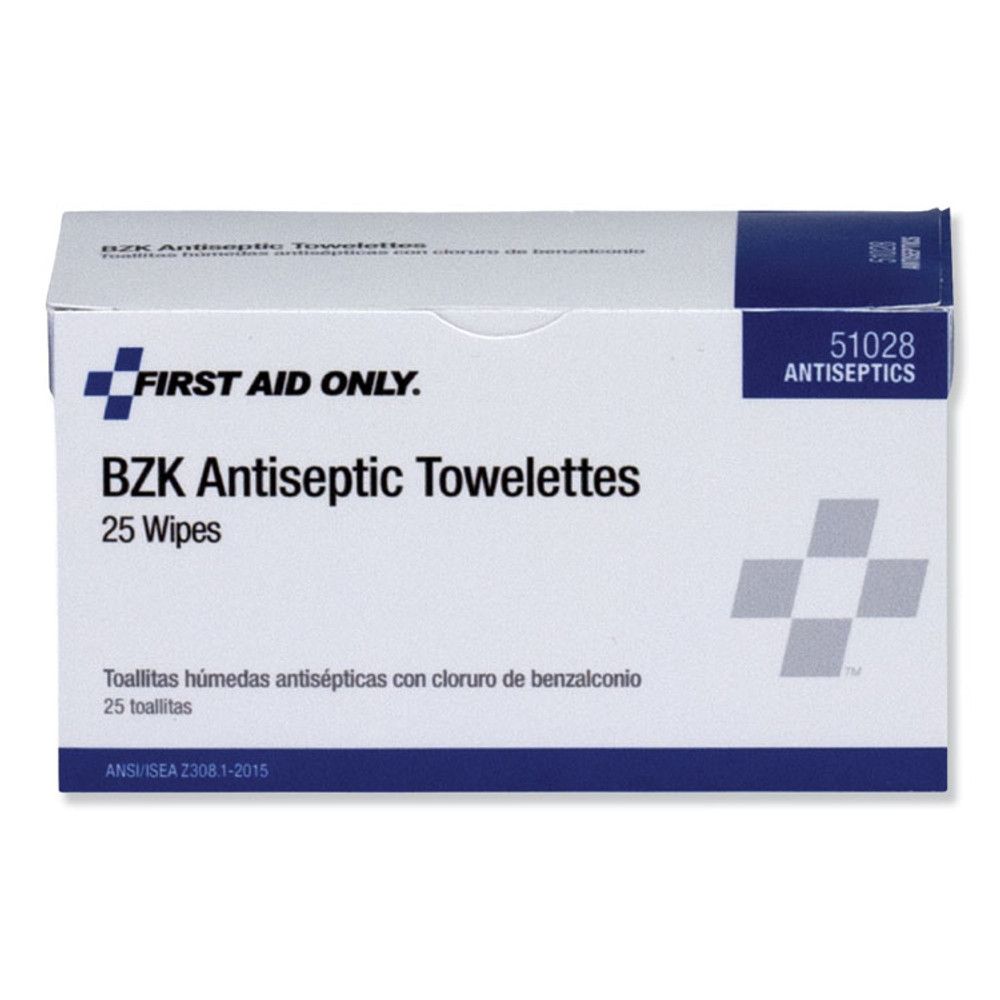 FIRST AID ONLY, INC. PhysiciansCare® by 51028 First Aid Antiseptic Towelettes, 25/Box