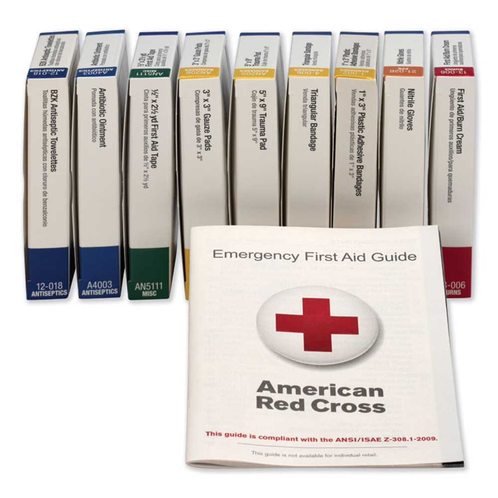 FIRST AID ONLY, INC. 740010 ANSI Compliant 10 Person First Aid Kit Refill, 65 Pieces