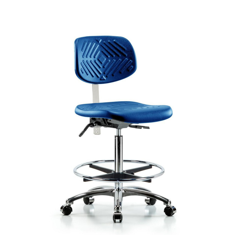 Blue Ridge Ergonomics MSC43463 Task Chair: Polyurethane, Blue