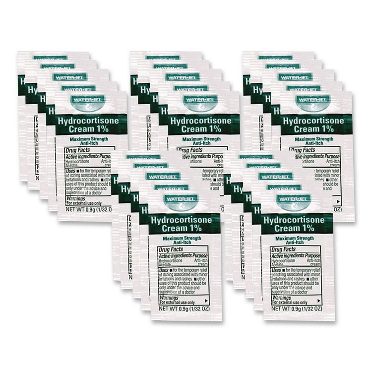 FIRST AID ONLY, INC. G486 Hydrocortisone Anti-Itch Cream, 0.03 oz Packet, 25/Box
