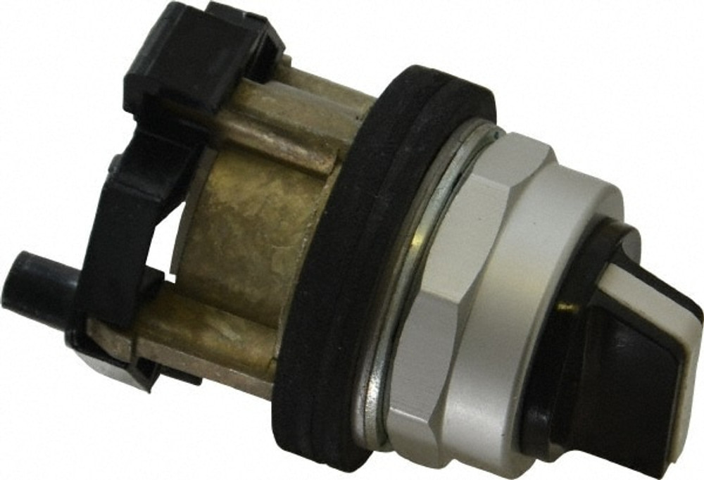 Eaton Cutler-Hammer HT8JAH3A Selector Switch Only: 2 Positions, Maintained (MA) - Maintained (MA), Black Knob