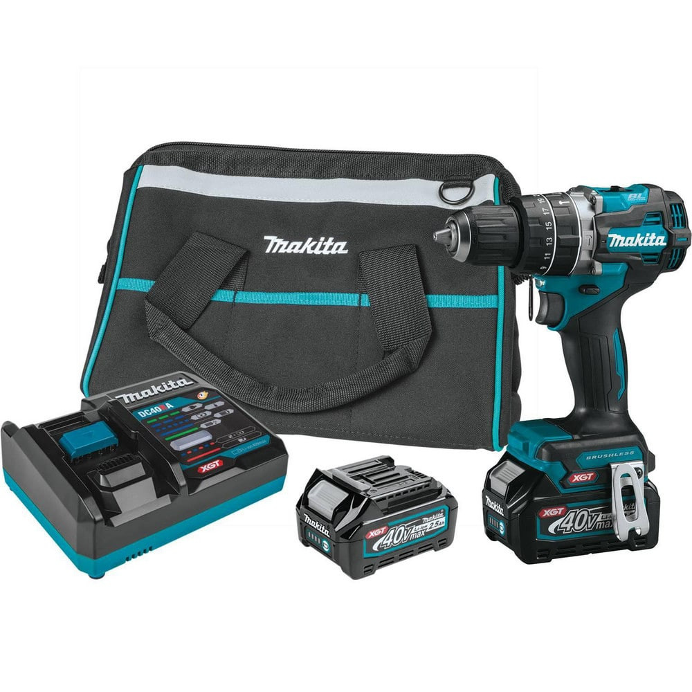 Makita GPH02D 40V, 1/2" Chuck, Cordless Hammer Driver/Drill Kit