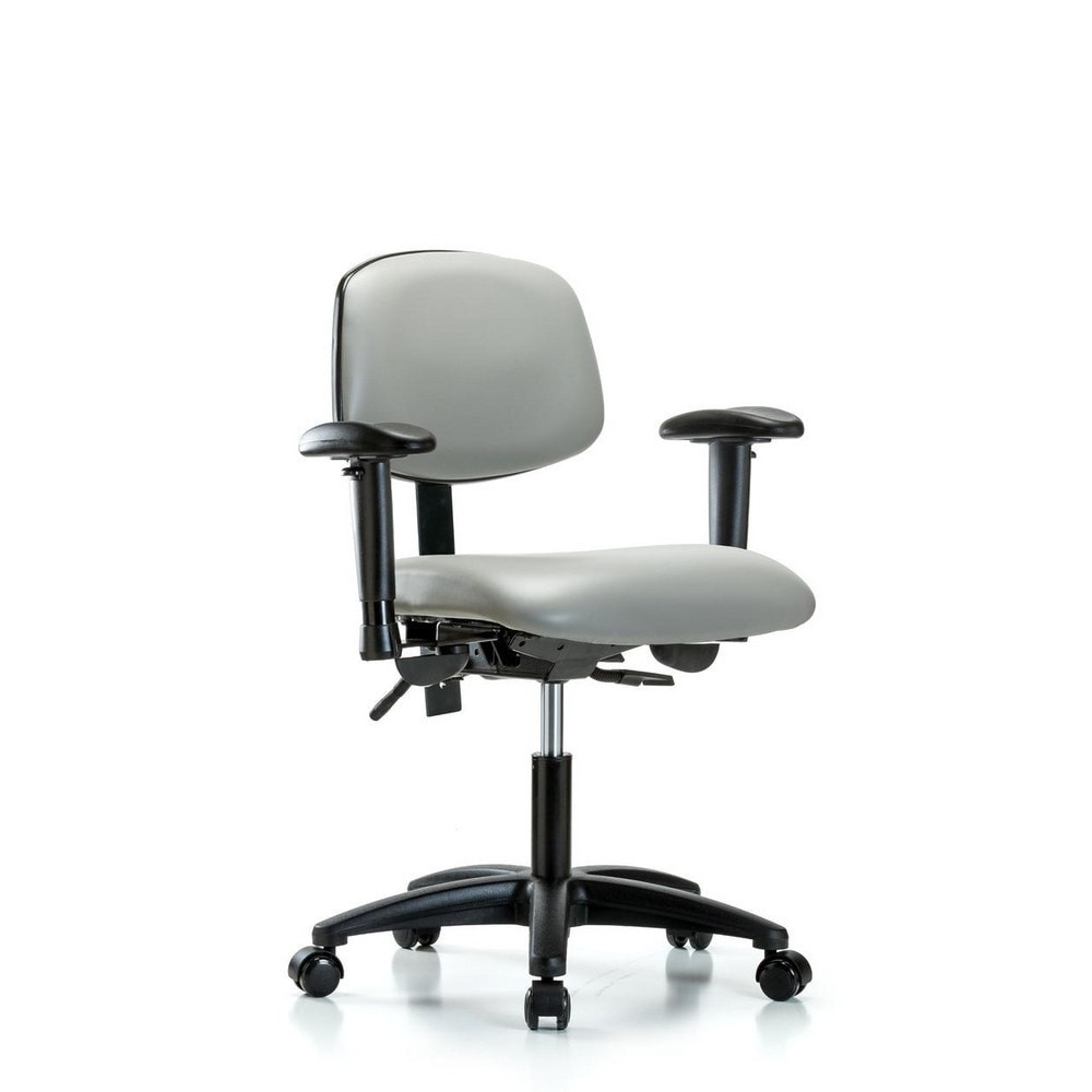 Blue Ridge Ergonomics MSC46040 Task Chair: Vinyl, Dove