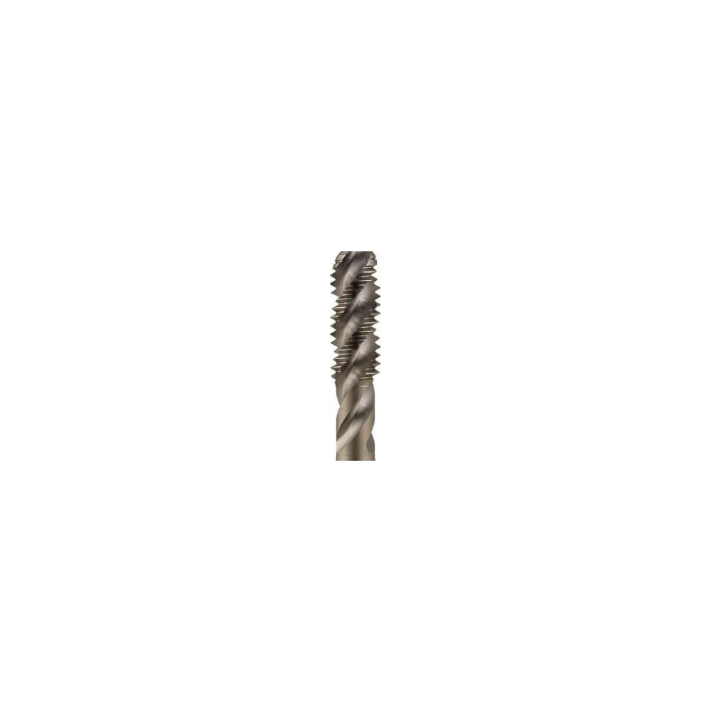 Yamawa 386535 Spiral Flute Tap:  M8x1.25,  Metric,  3 Flute,  2-1/2 - 3,  2B Class of Fit,  Vanadium High-Speed Steel,  Nickel Finish