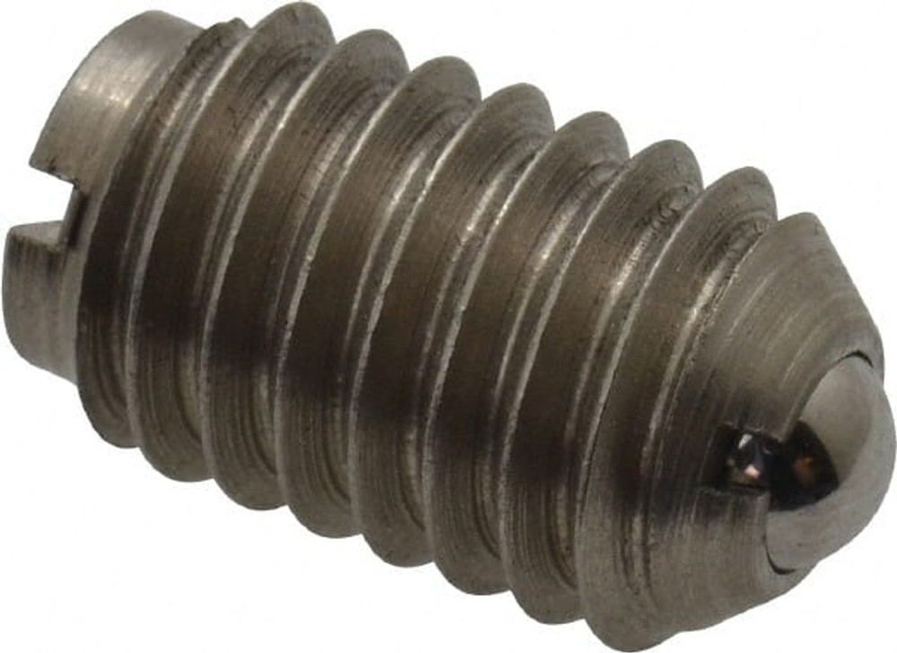 Gibraltar 10110P-G Threaded Ball Plunger: 3/8-16, 0.187" Ball Dia, 5/8" Body Length, 0.048" Max Ball Reach