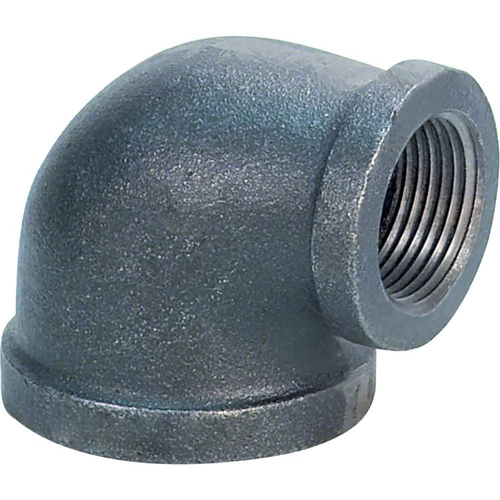 USA Industrials ZUSA-PF-16006 Black Pipe Fittings; Fitting Type: Reducing Elbow ; Fitting Size: 3/4" x 3/8" ; End Connections: NPT ; Material: Malleable Iron ; Classification: 150 ; Fitting Shape: 900 Elbow