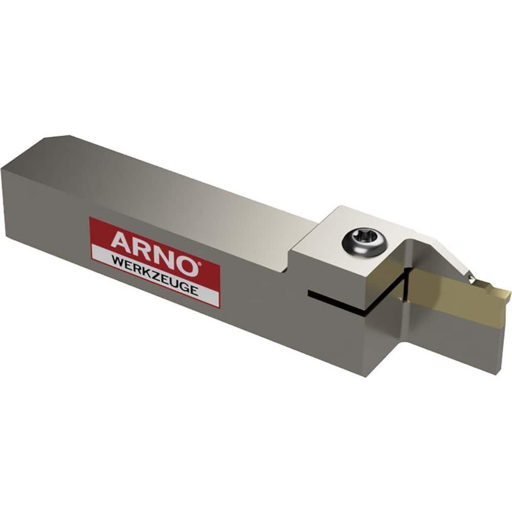 Arno 111400 Indexable Cut-Off Toolholders; Hand of Holder: Right Hand ; Maximum Depth of Cut (Decimal Inch): 0.4724 ; Maximum Workpiece Diameter (Decimal Inch): 0.9449 ; Toolholder Style: ARNO Fast Change ; Multi-use Tool: Yes