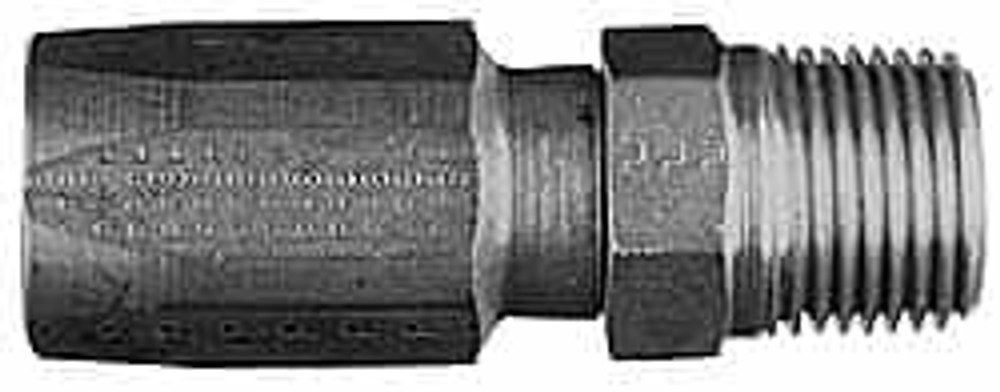 Parker 20120-8-10 Hydraulic Hose Male Rigid Pipe Fitting: 0.5" ID, 10 mm, 1/2-14