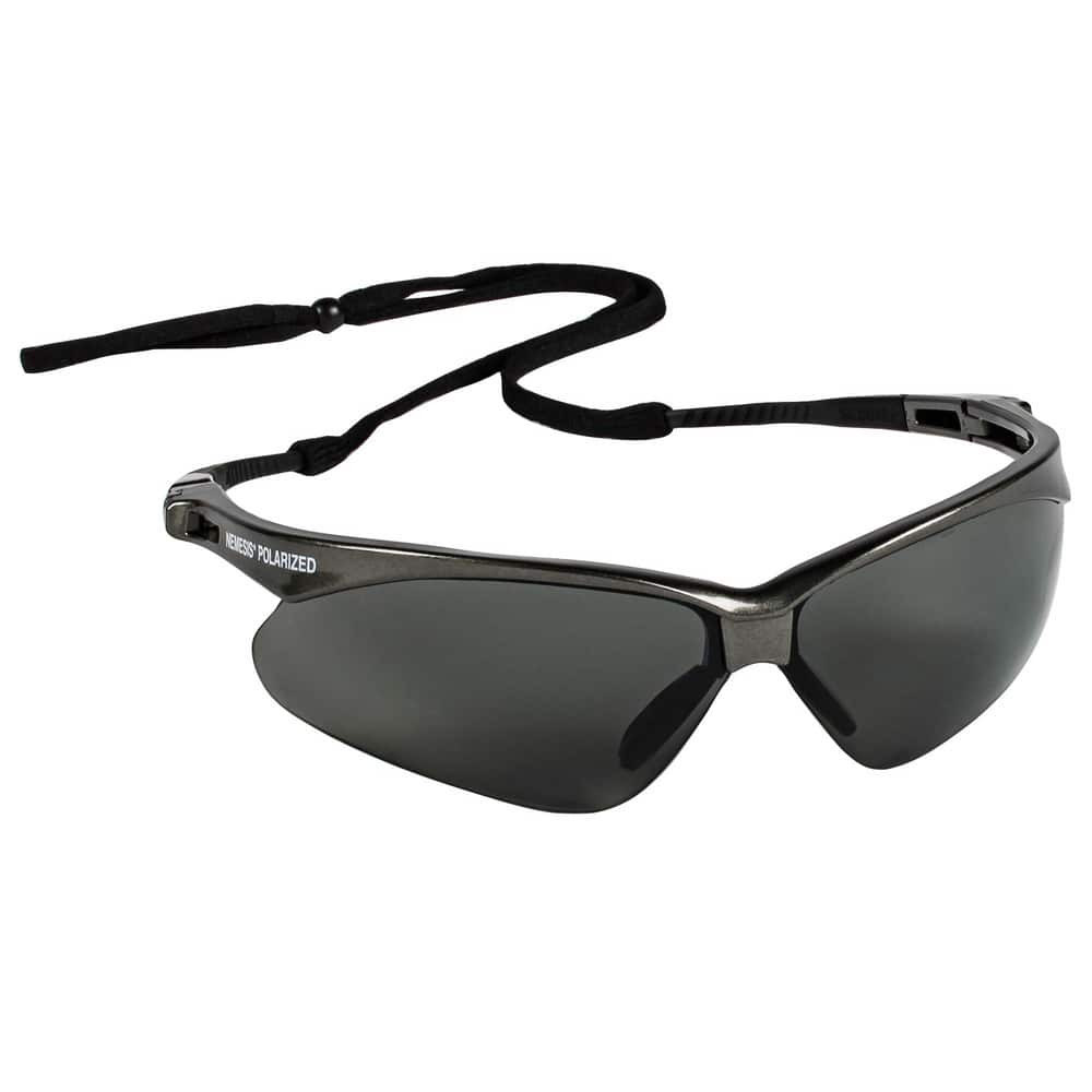 KleenGuard 28635 Safety Glass: Scratch-Resistant, Polycarbonate, Smoke Lenses, Full-Framed, UV Protection