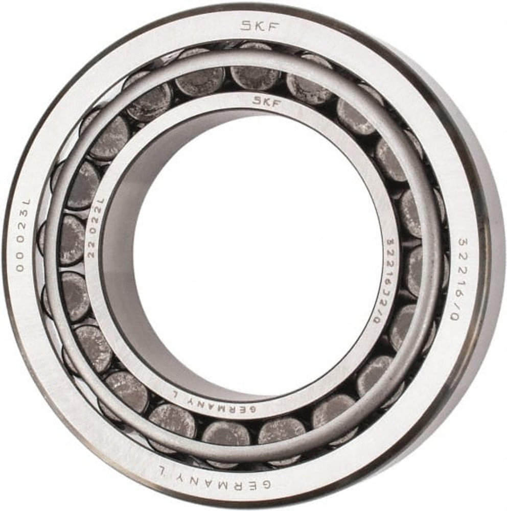 SKF 32216 80mm Bore Diam, 140mm OD, 35.25mm Wide, Tapered Roller Bearing