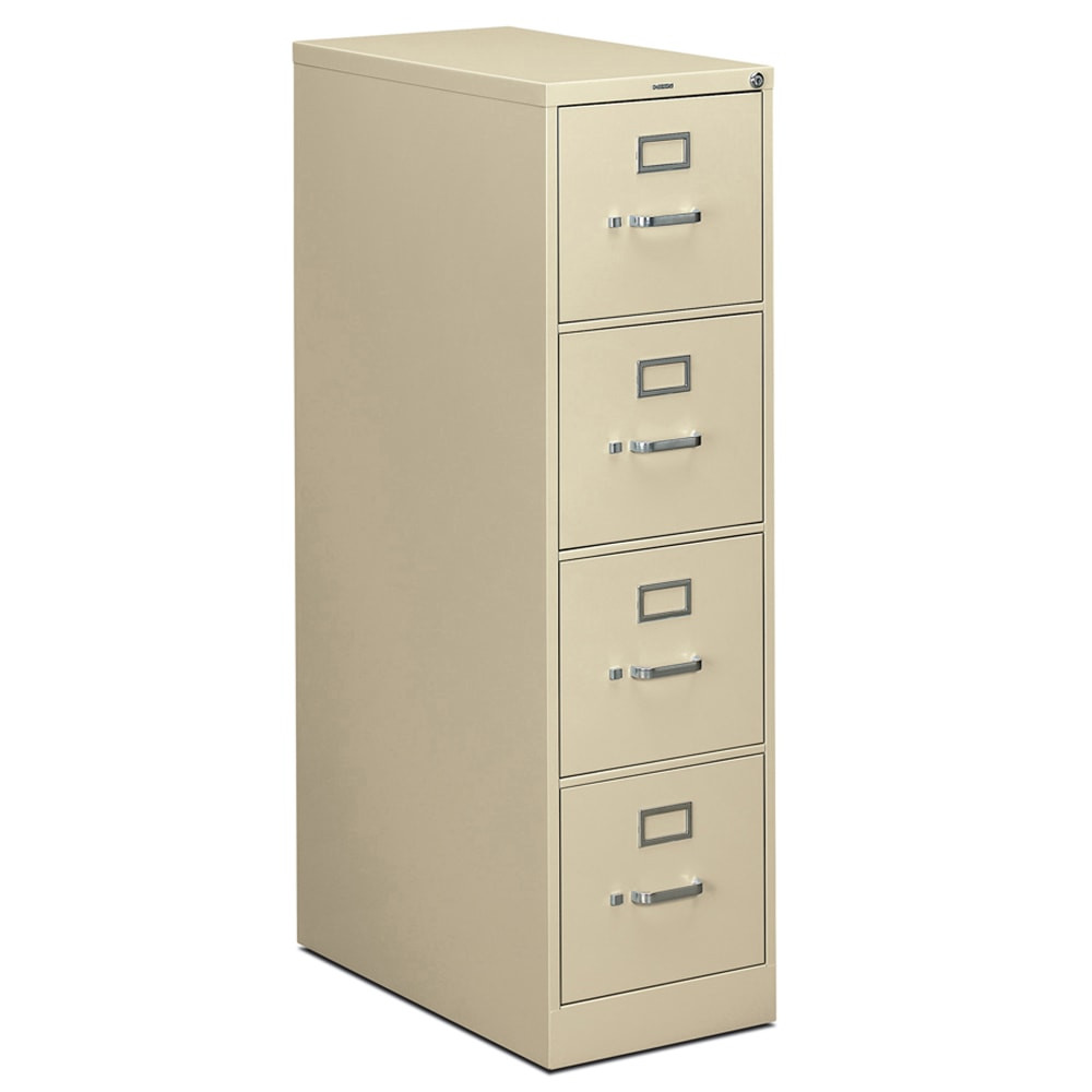 HNI CORPORATION HON 314P-L  310 26-1/2inD Vertical 4-Drawer Letter-Size File Cabinet, Putty