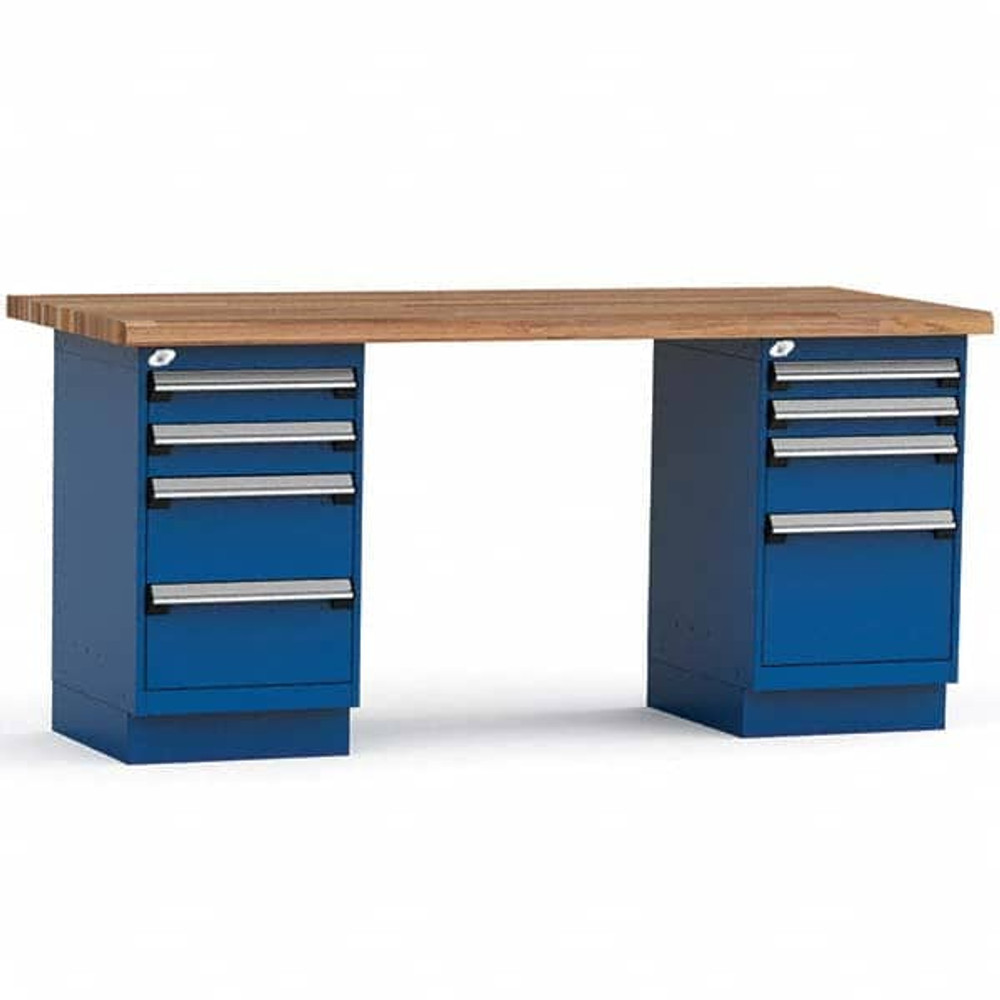 Rousseau Metal LG2202C-055 Stationary Workbench: Avalanche Blue