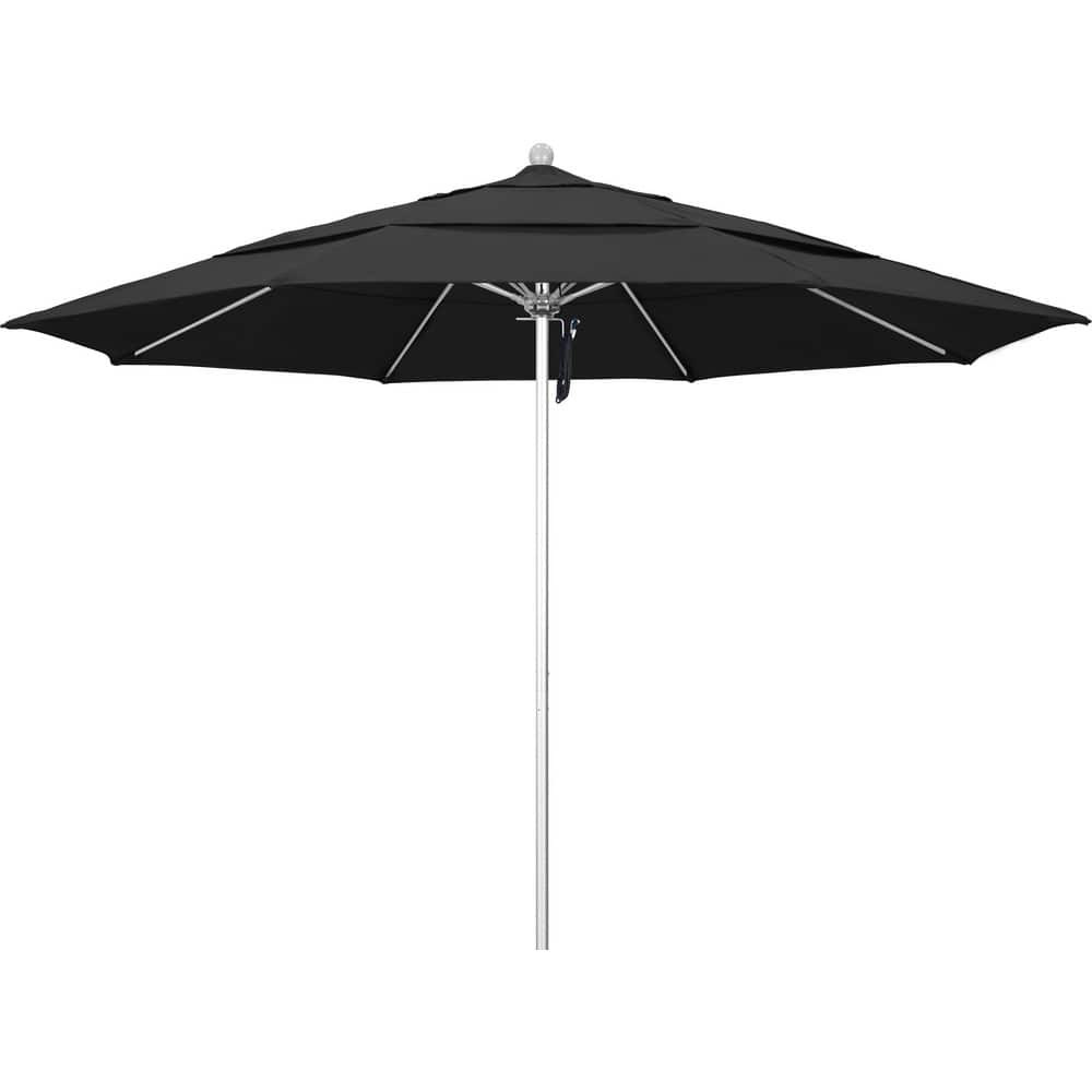 California Umbrella 194061619032 Patio Umbrellas; Fabric Color: Black ; Base Included: No ; Fade Resistant: Yes ; Diameter (Feet): 11 ; Canopy Fabric: Pacifica