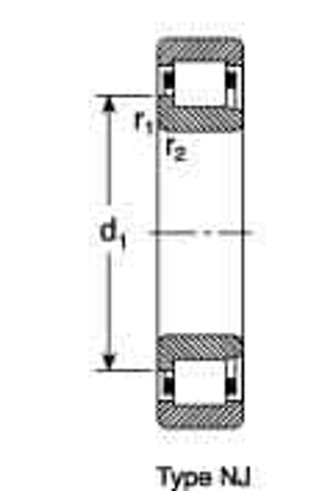 SKF N 317 ECM/C3 Cylindrical Roller Bearings