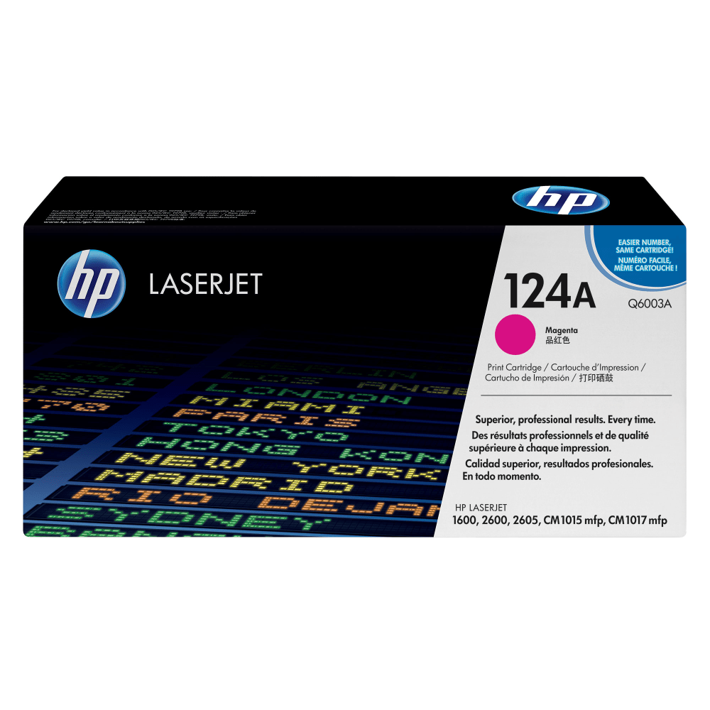 HP INC. Q6003A HP 124A Magenta Toner Cartridge, Q6003A