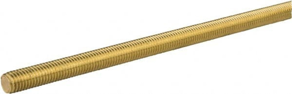 Made in USA 54554 Threaded Rod: 5/8-11, 2' Long, Brass