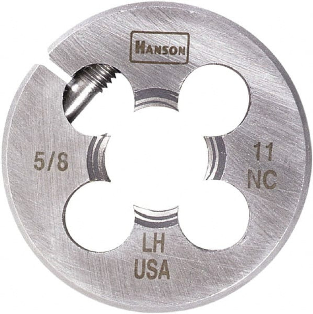 Irwin Hanson 4673 Round Die: 1-3/8-12, 1" OD, Carbon Steel