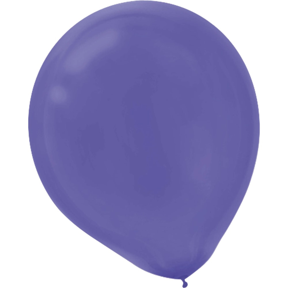 AMSCAN CO INC 113255.106 Amscan Glossy Latex Balloons, 9in, New Purple, 20 Balloons Per Pack, Set Of 4 Packs