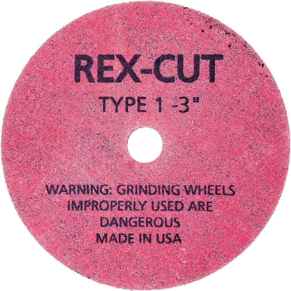 Rex Cut Abrasives 897177 Deburring Wheels; Wheel Diameter (Inch): 2 ; Face Width (Inch): 1/16 ; Center Hole Size (Inch): 1/4 ; Abrasive Material: Aluminum Oxide ; Grade: Medium ; Wheel Type: Type 1