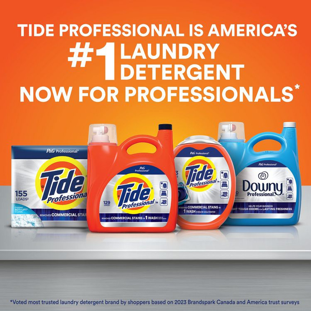 PROCTER & GAMBLE Tide® Professional™ 14116 Commercial HE Liquid Laundry Detergent, 105 oz Pour Bottle, 4/Carton
