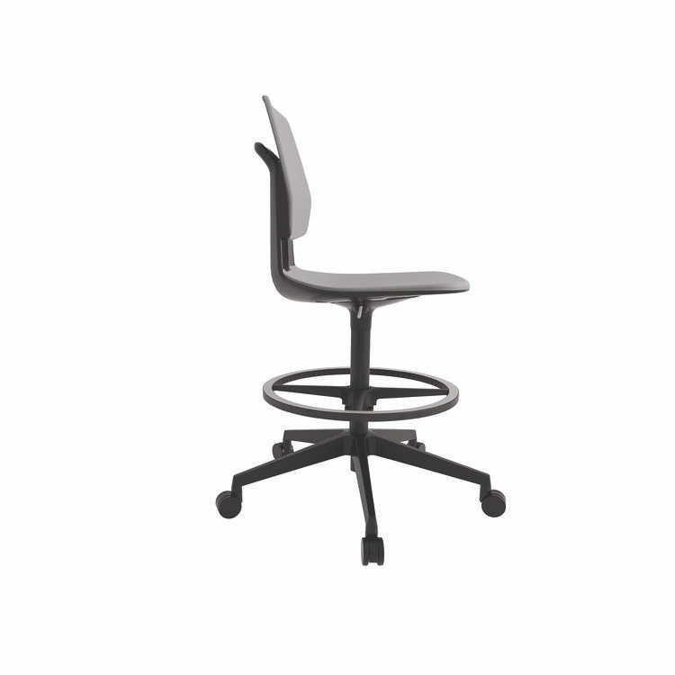 SAFCO PRODUCTS 7827GR Commute Extended Height Task Chair, Supports Up to 275 lb, 18.25" to 22.25" Seat Height, Gray/Black