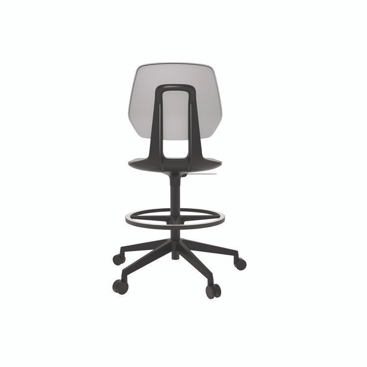 SAFCO PRODUCTS 7827GR Commute Extended Height Task Chair, Supports Up to 275 lb, 18.25" to 22.25" Seat Height, Gray/Black
