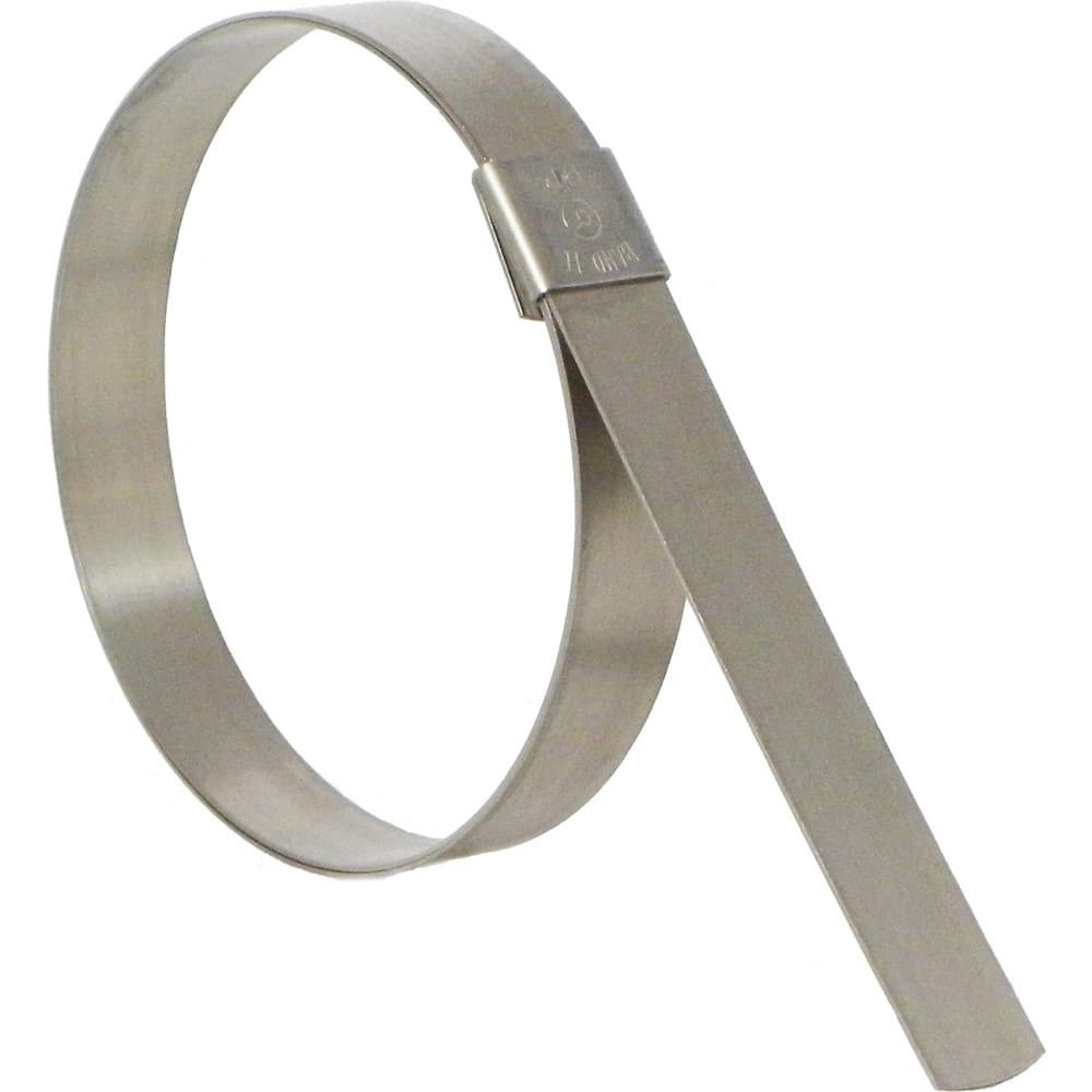 Band-It CP14S9 Band Clamps; Clamp Type: Banding w/Center Punch Clip ; Minimum Diameter (Decimal Inch): 3.5000 ; Minimum Diameter (Fractional Inch): 3-1/2 ; Material: Stainless Steel ; Number of Pieces: 50 ; Material Grade: 201