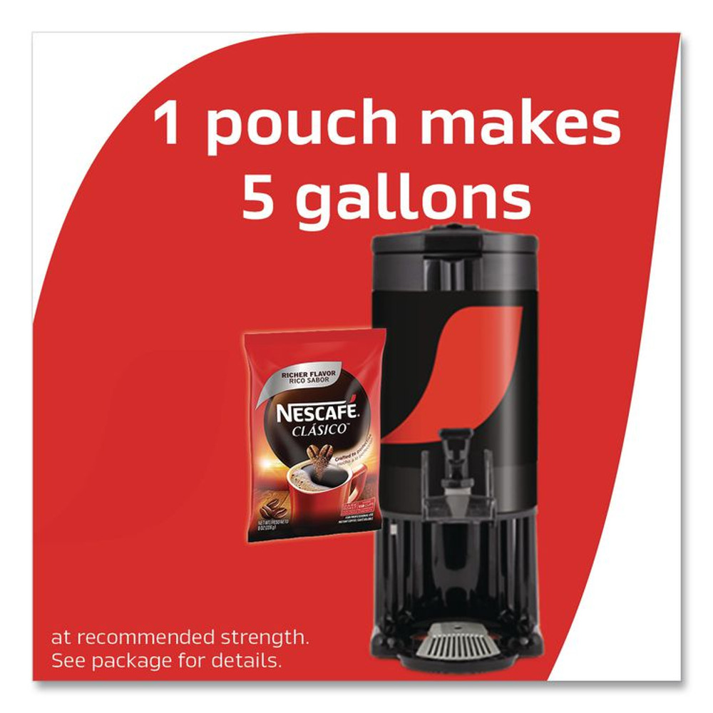 NESTLE Nescafé® 70948 Clasico Dark Roast Instant Coffee, 8 oz Pouch
