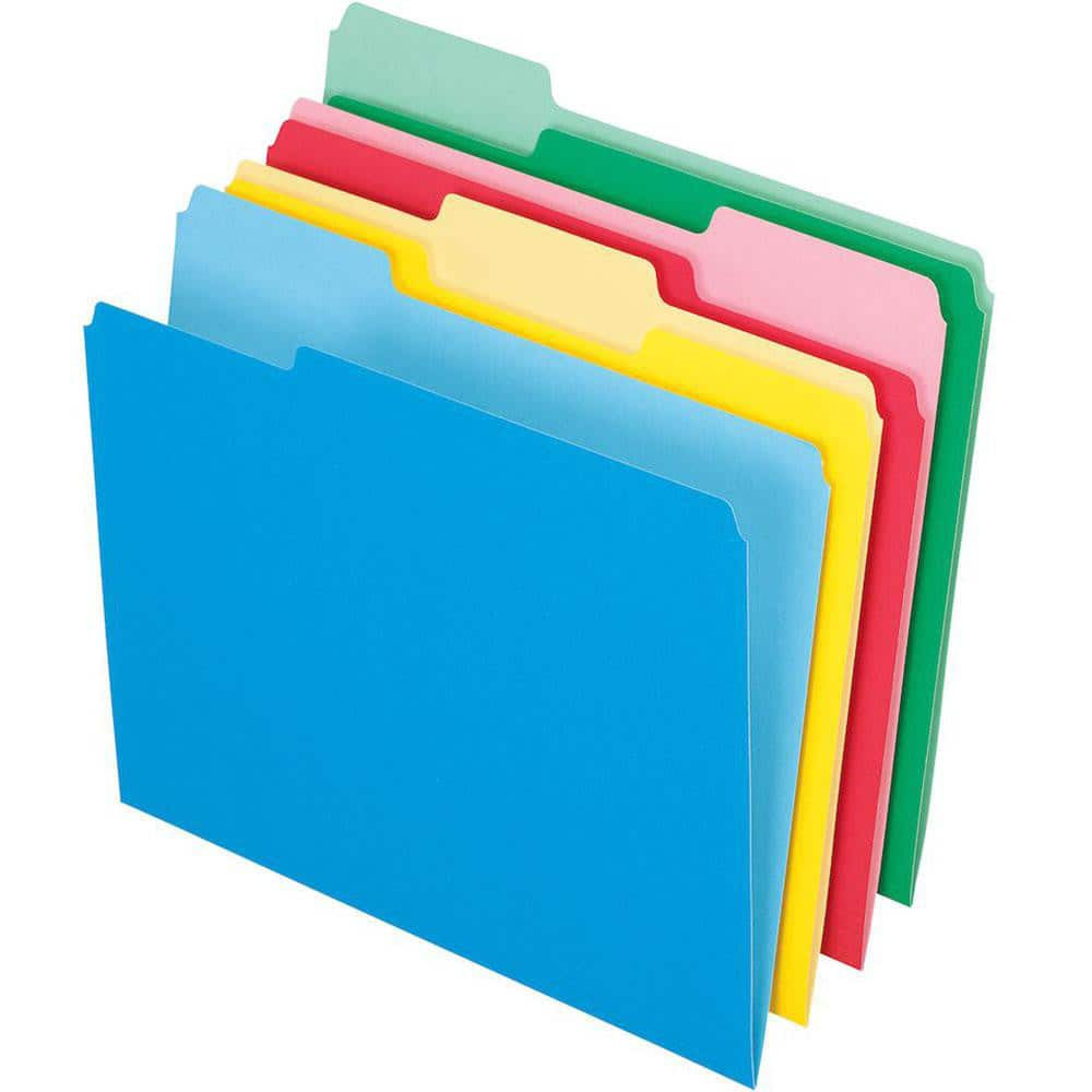 Pendaflex PFX82300 File Folders with Top Tab: Letter, Assorted, 24/Pack