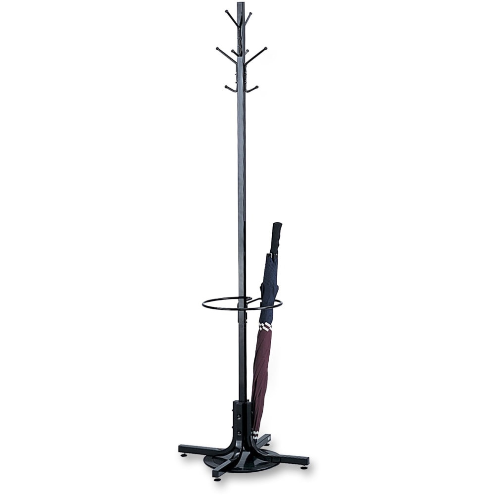 SAFCO PRODUCTS CO Safco 4168BL  Metal Costumer With Umbrella Rack, Black